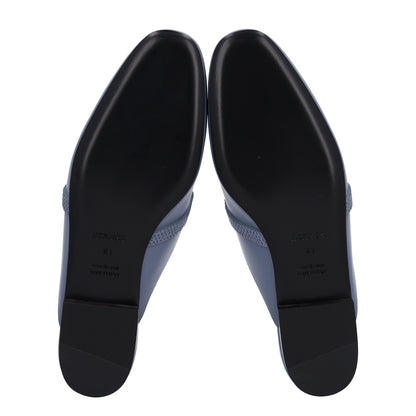 Hermes Lizard Calfskin Oz Mules 41 Bleu Grignon 7 of 11