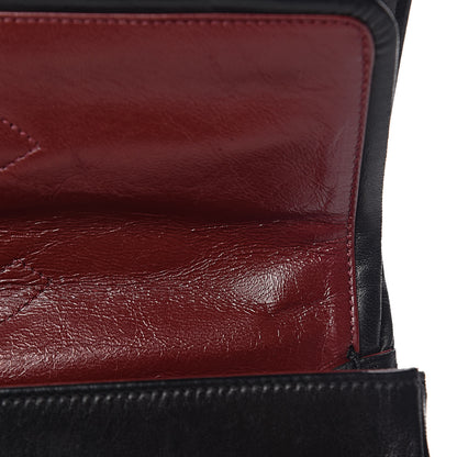 Chanel Lambskin Quilted Medium Double Flap Bag Black 14 of 17