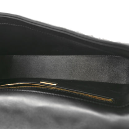 Fendi Satin Vitello King Sequin Baguette Black 5 of 9