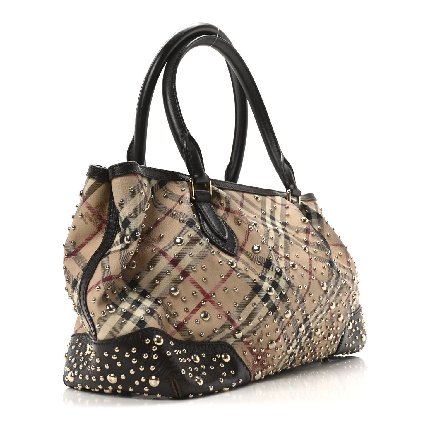 Haymarket Check Studded Hannington Satchel Bag