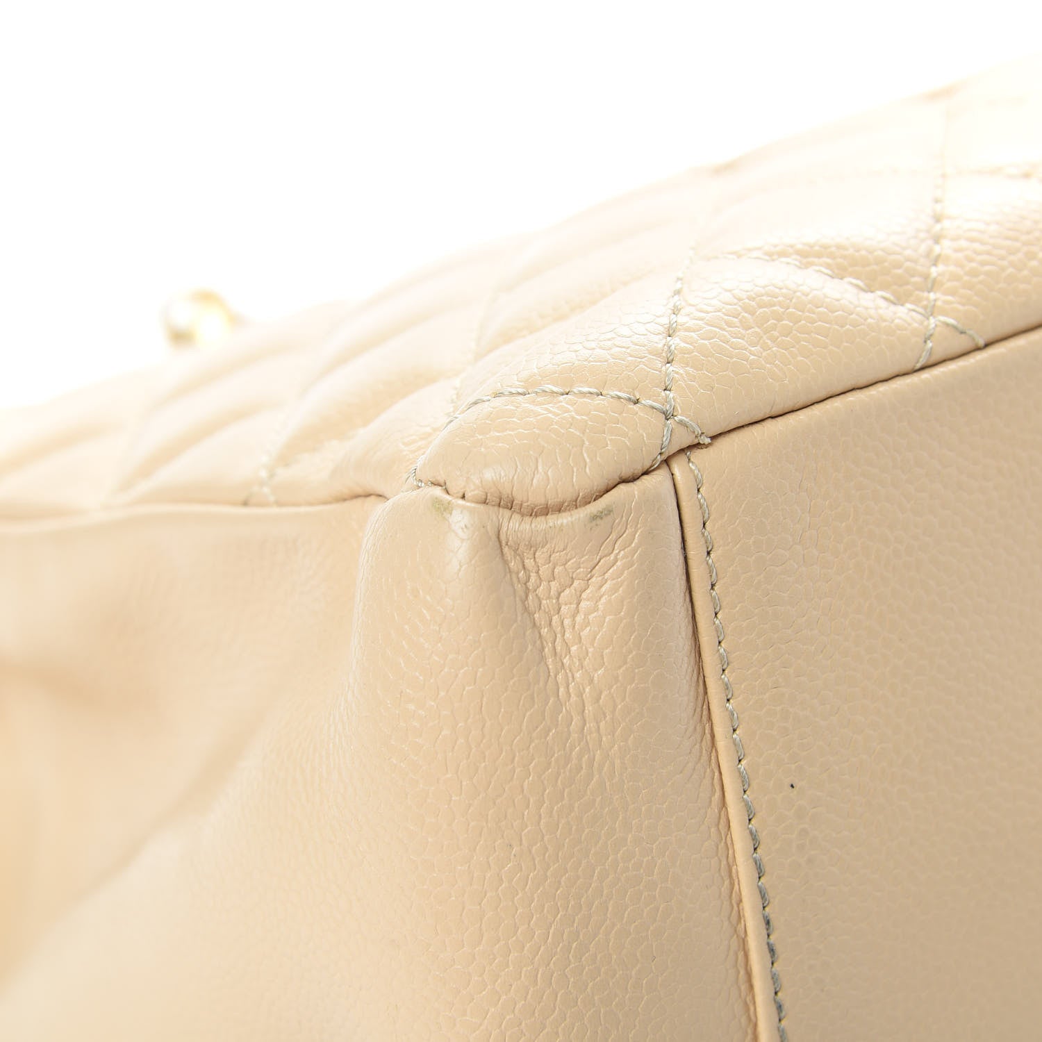 Chanel Caviar Quilted Grand Shopping Tote GST Beige Clair 9 of 17
