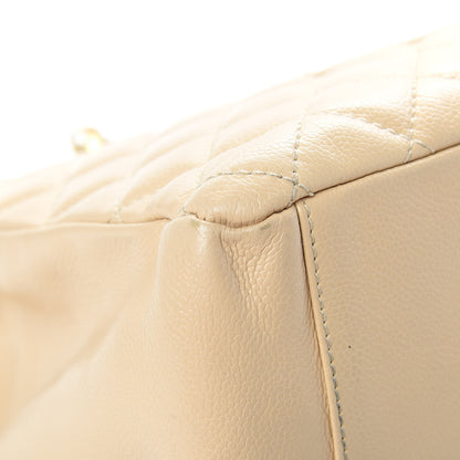 Chanel Caviar Quilted Grand Shopping Tote GST Beige Clair 9 of 17
