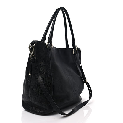 Prada Vitello Daino Shopping Tote Black 3 of 7