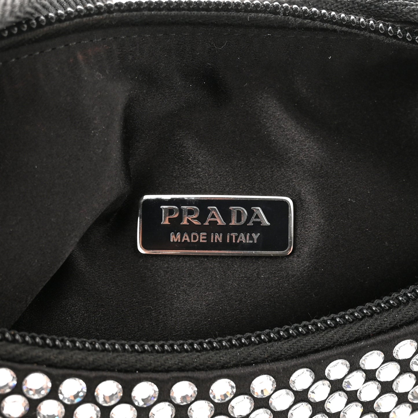 Satin Crystal Mini Re-Edition 2000 Bag Cristal