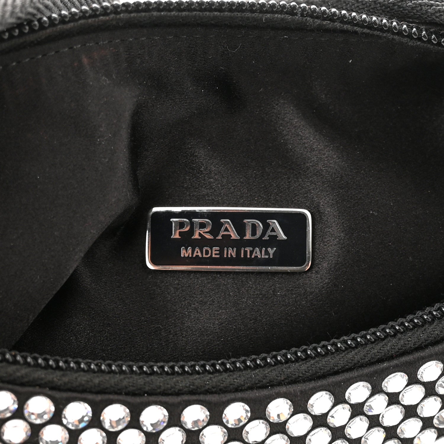 Prada Satin Crystal Mini Re-Edition 2000 Bag Cristal 6 of 10