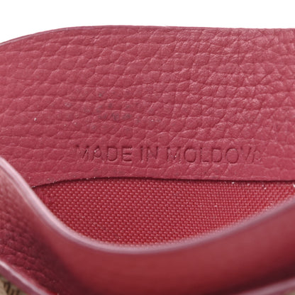 Burberry Soft Grain Calfskin Haymarket Check Izzy Card Case Pink 6 of 9
