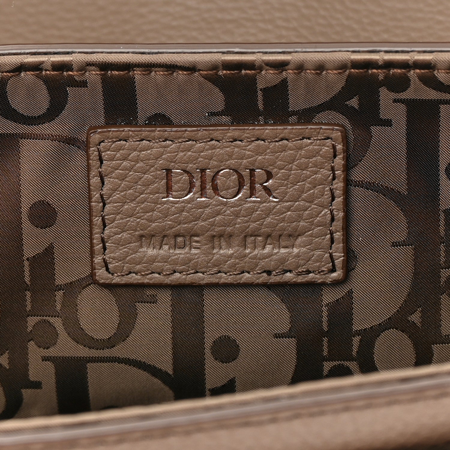Christian Dior Grained Calfskin Mini Hit The Road Bag Brown 6 of 12