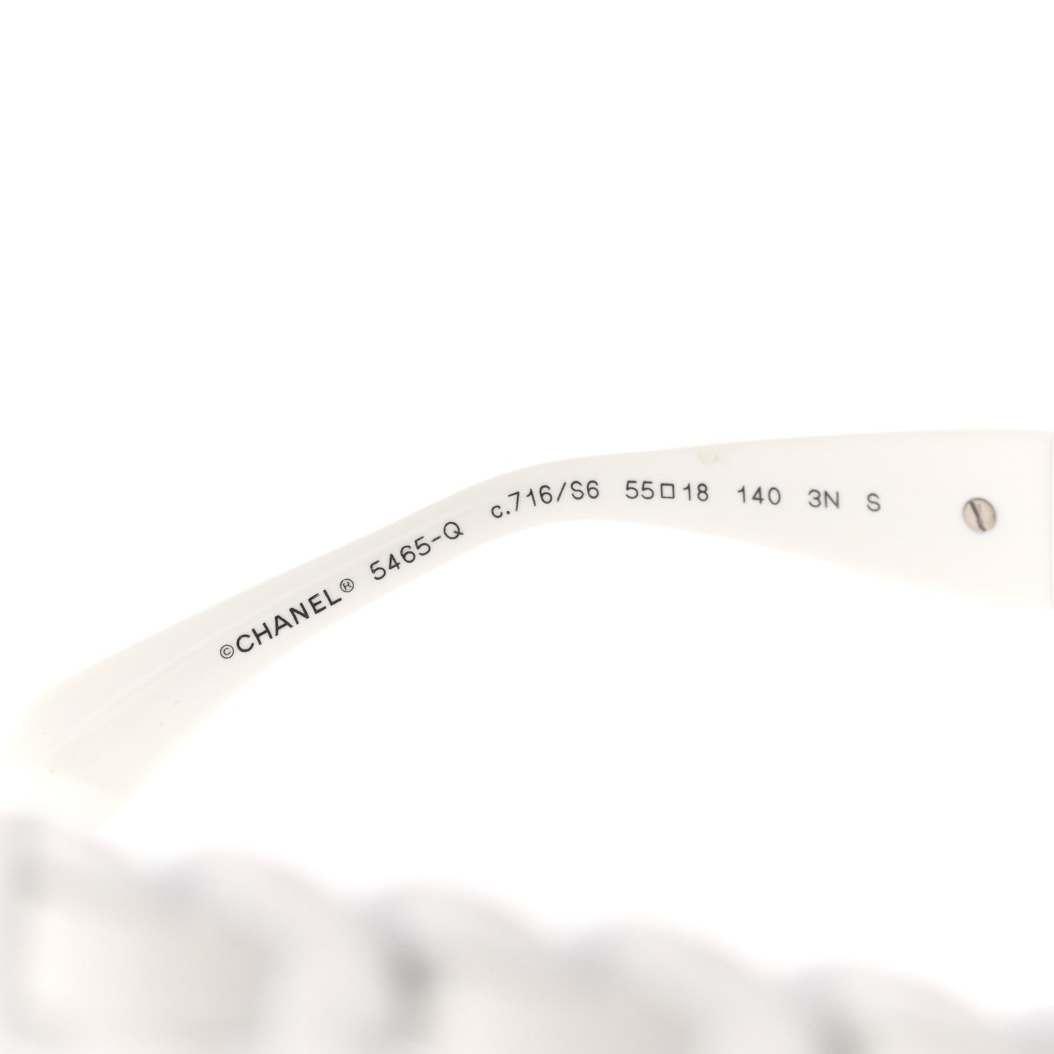 Chanel Acetate Chain Sunglasses 5465-Q White 5 of 10