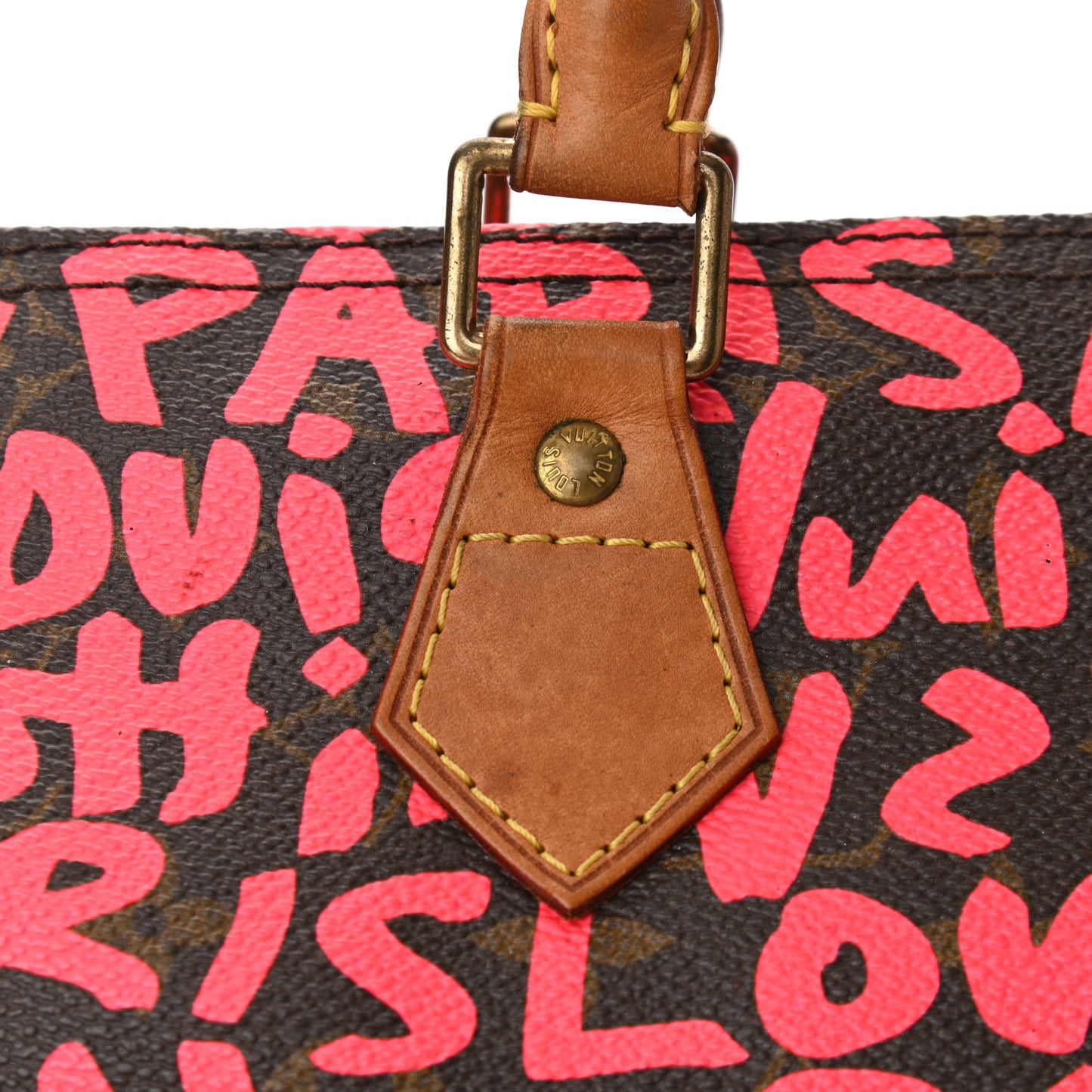 Monogram Graffiti Speedy 30 Fuchsia