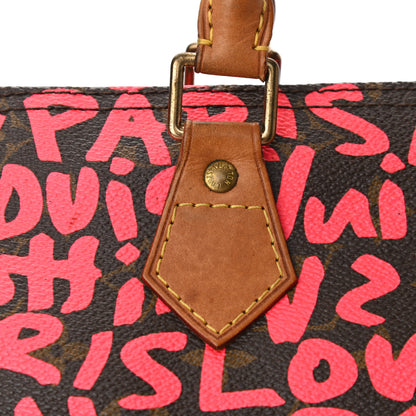 Louis Vuitton Monogram Graffiti Speedy 30 Fuchsia 11 of 14