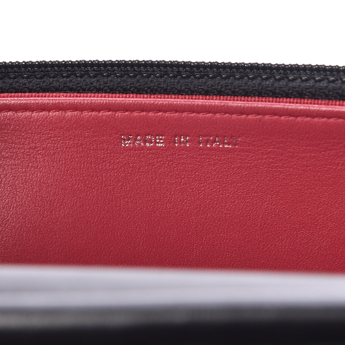 Aged Calfskin Quilted Gabrielle Wallet On Chain WOC Black