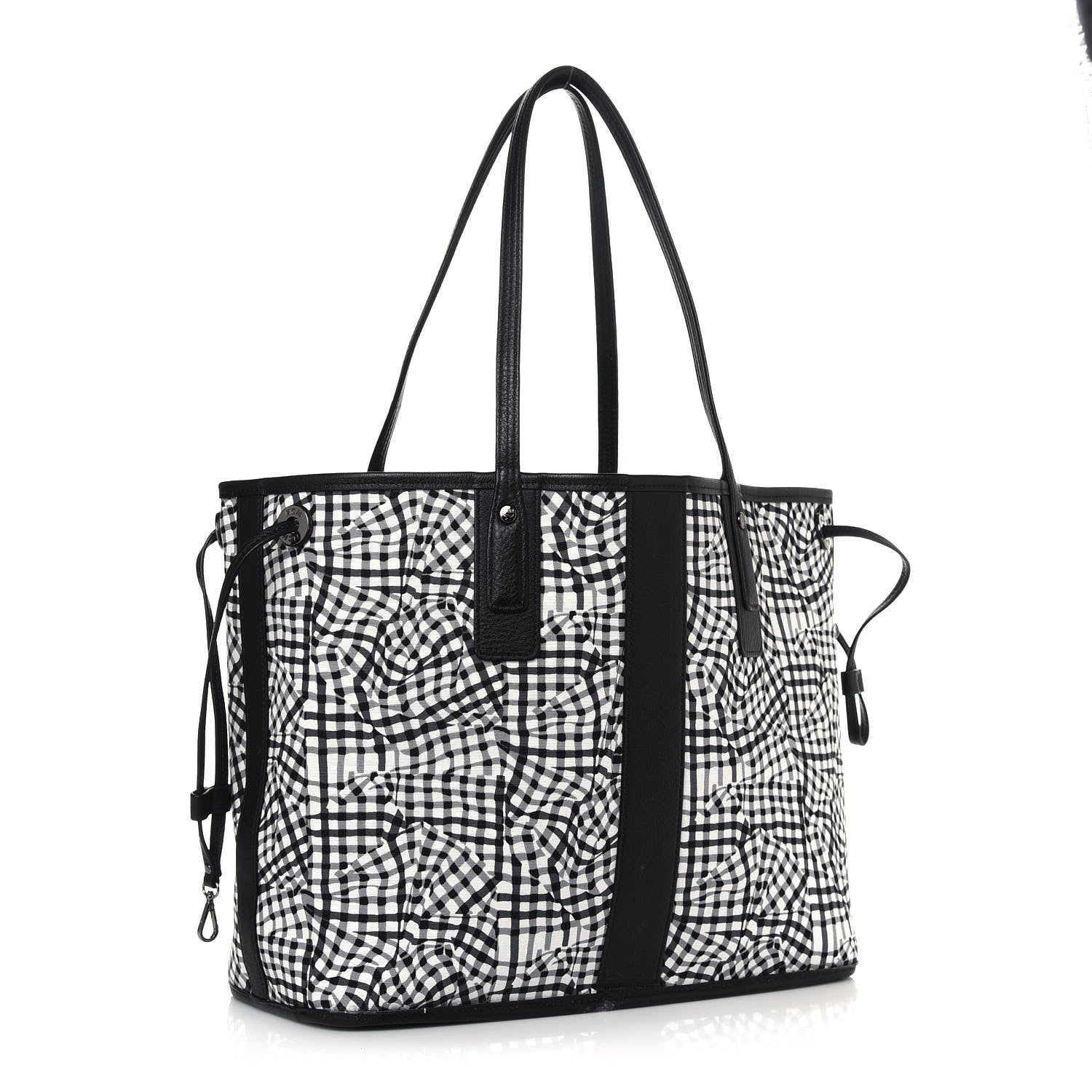 MCM Visetos Medium Liz Reversible Shopper Tote Black 12 of 20