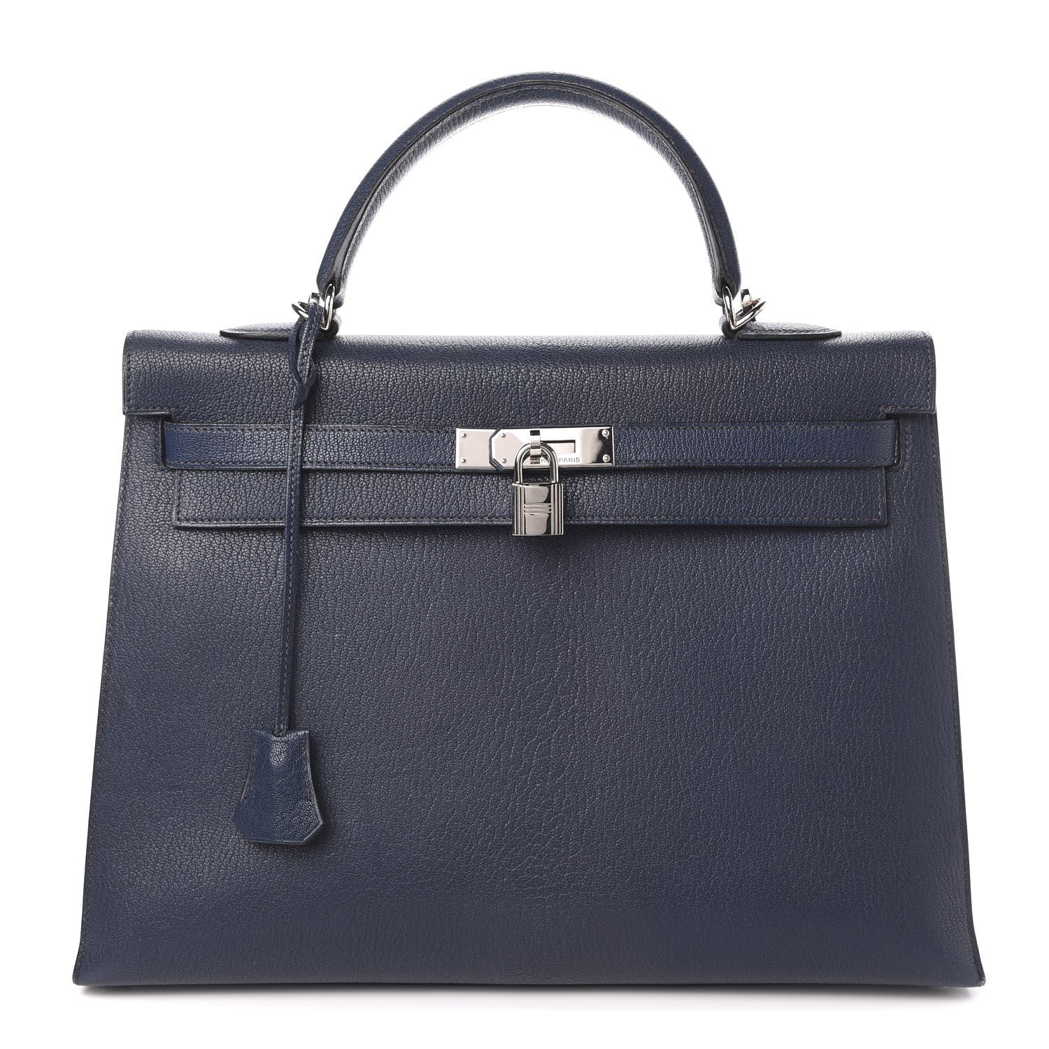 Hermes Chevre de Coromandel Kelly Sellier 35 Bleu Thalassa 1 of 11