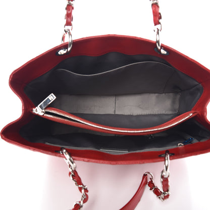 Chanel Caviar Quilted Grand Shopping Tote GST Red 5 of 13