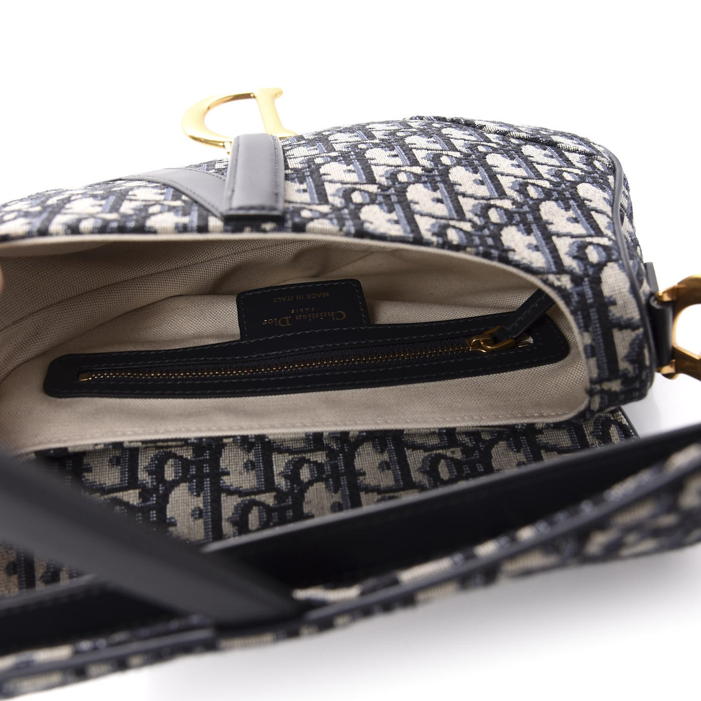 Oblique Saddle Bag Blue