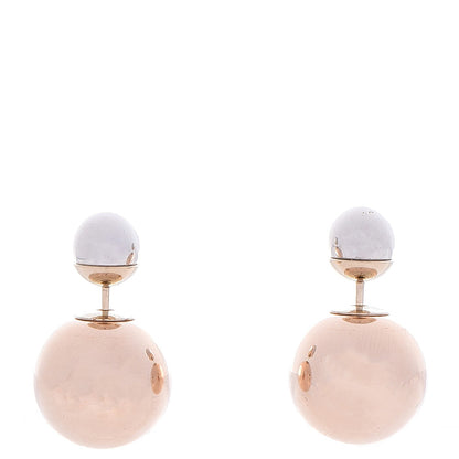 Christian Dior Mise En Dior Tribal Earrings Silver Gold 1 of 5