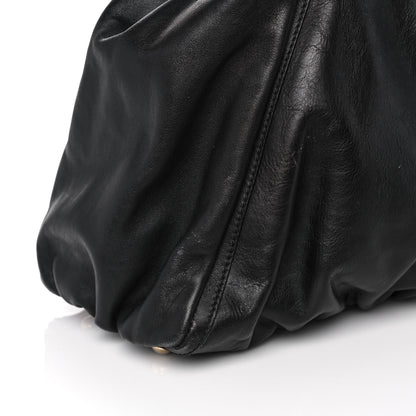 Gucci Calfskin Large D Gold Ring Shoulder Bag Black 14 of 16