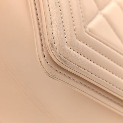 Chanel Lambskin Quilted Large Boy Flap Beige 12 of 14