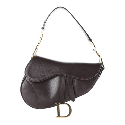 Christian Dior Calfskin Saddle Bag Brown 1 of 9