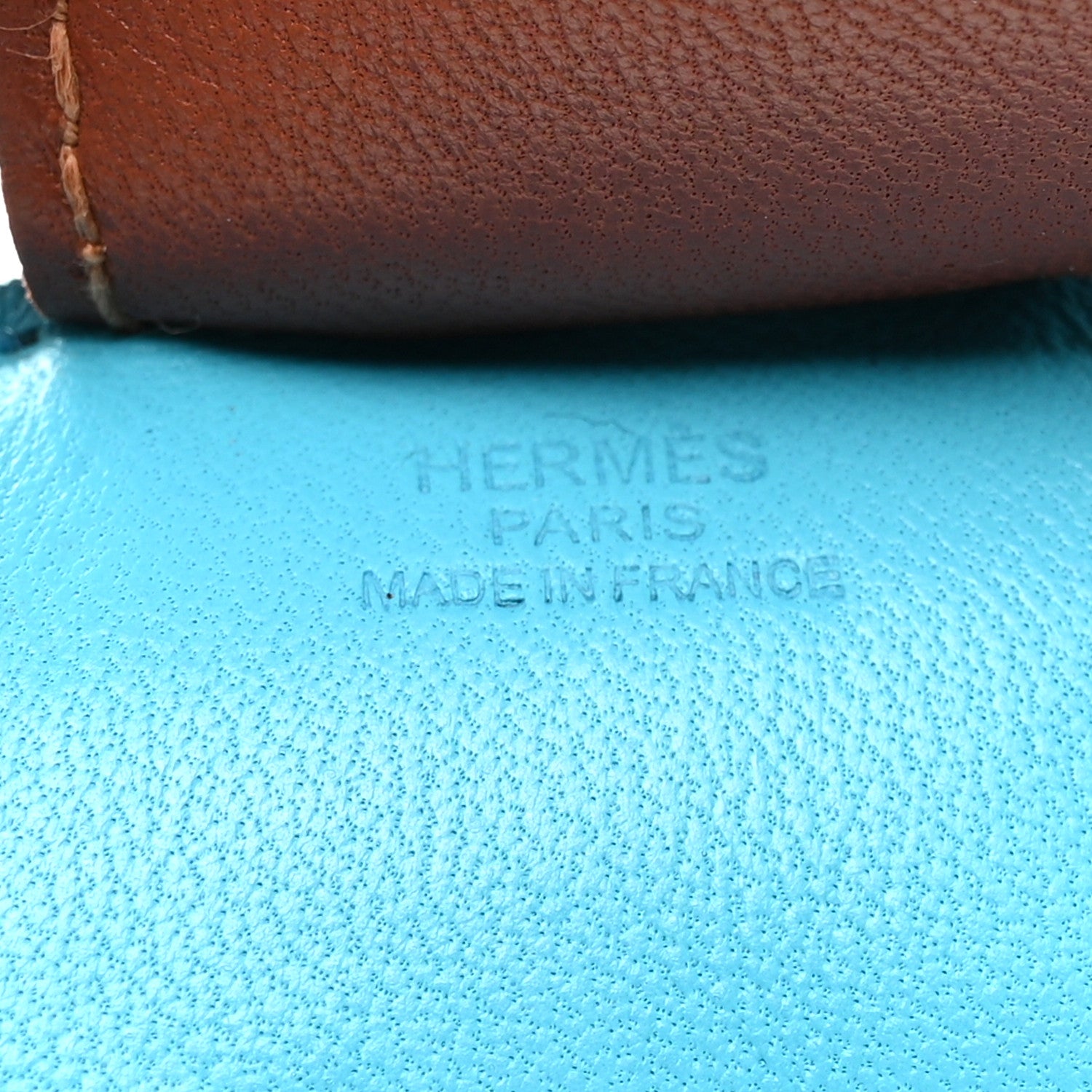 Hermes Milo Lambskin Grigri Rodeo Horse Bag Charm MM Bleu Azteque Bleu Electrique Fauve 3 of 5
