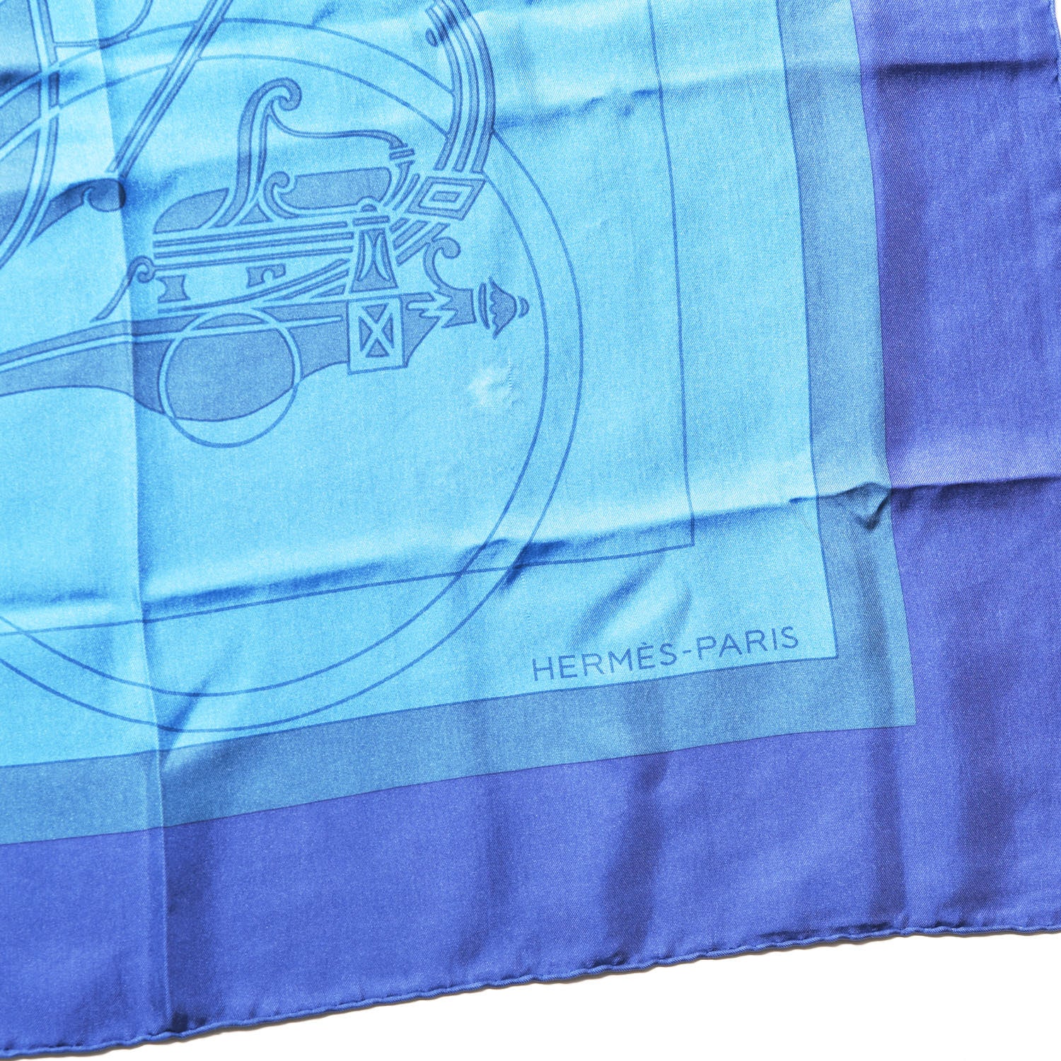 Hermes Silk Dip Dye Ex Libris Shawl 140 2 of 3