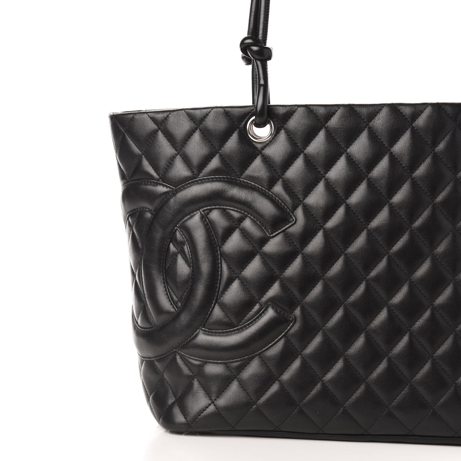 Chanel Calfskin Quilted Large Cambon Tote Black 10 of 10