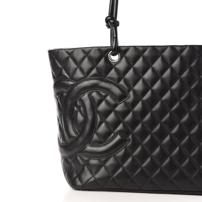 Chanel Calfskin Quilted Large Cambon Tote Black 10 of 10