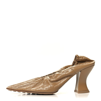 Bottega Veneta Crushed Nappa Almond Pumps 37 Cane Sugar 1 of 7