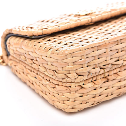 Gucci Glazed Wicker Mini Cestino Shoulder Bag Natural 8 of 11