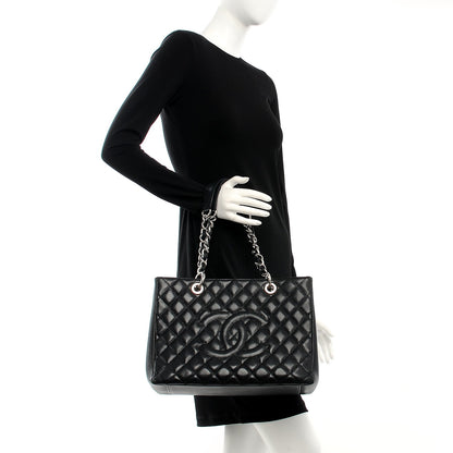 Chanel Caviar Quilted Grand Shopping Tote GST Black 2 of 11