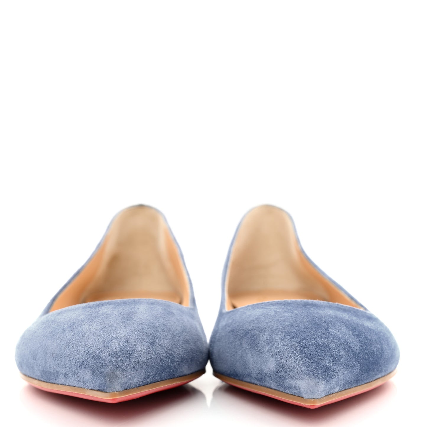 Veau Velours Ballalla Pointy Toe Flats 36.5 Jeans
