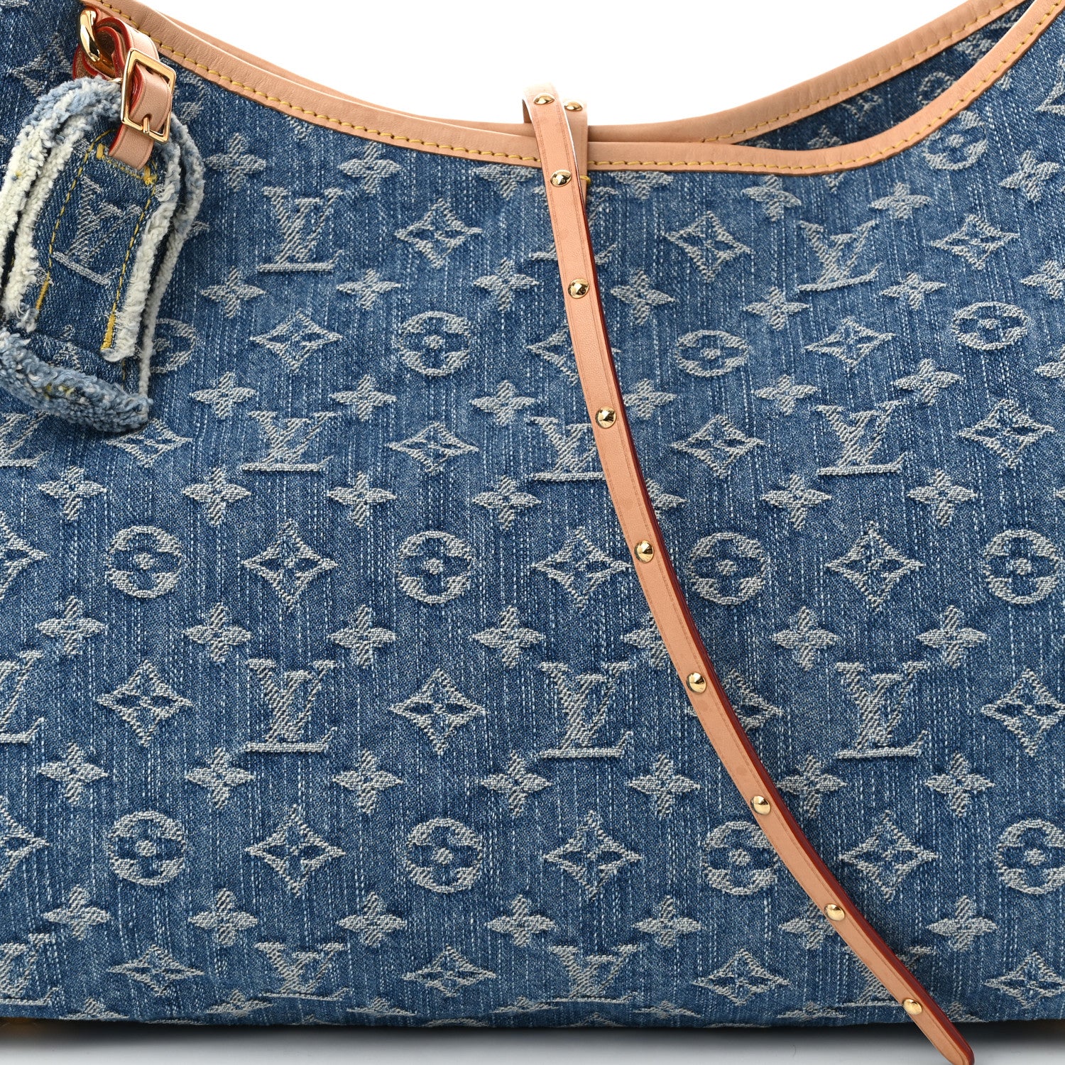Louis Vuitton Monogram Denim CarryAll MM Blue 8 of 11