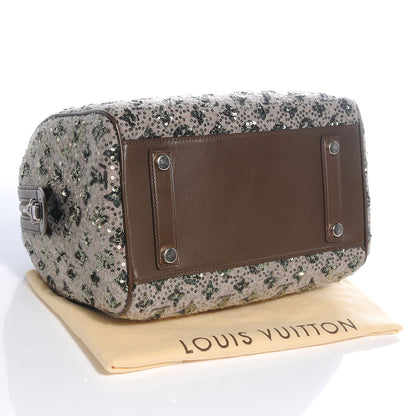 Louis Vuitton Sequin Monogram Sunshine Express Speedy Kaki 4 of 7