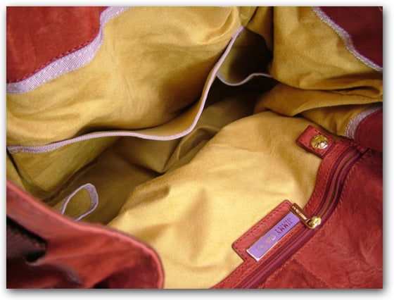 Leather XL Ramona Tote Red