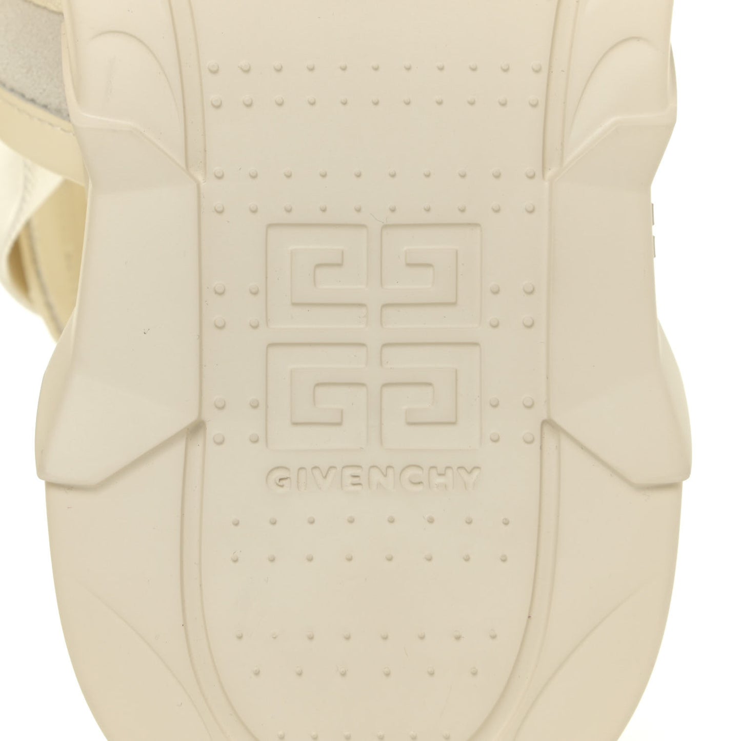 Calfskin Rubber Marshmallow Strap Sandals 37 Off White