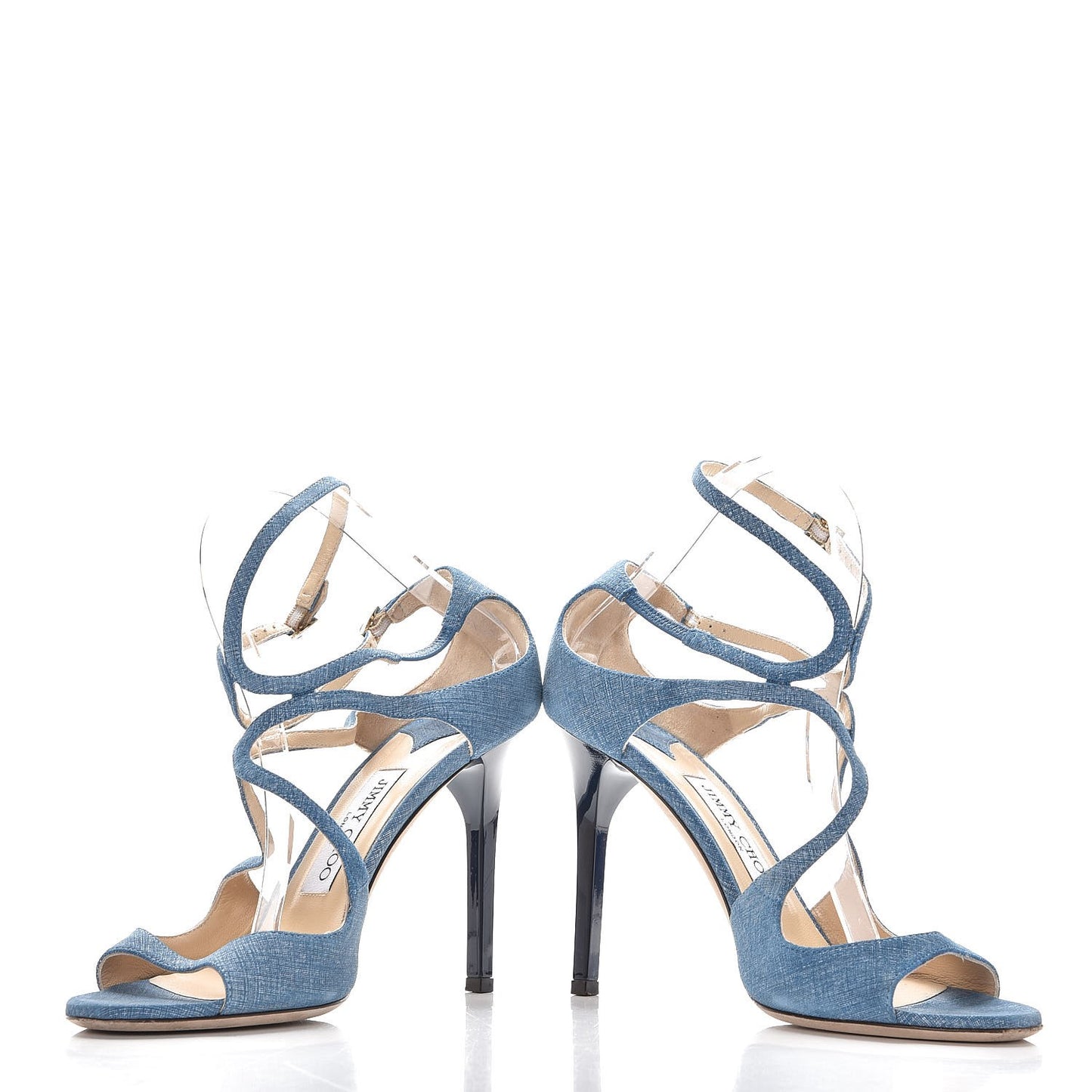 Denim Lang Sandals 38.5 Blue