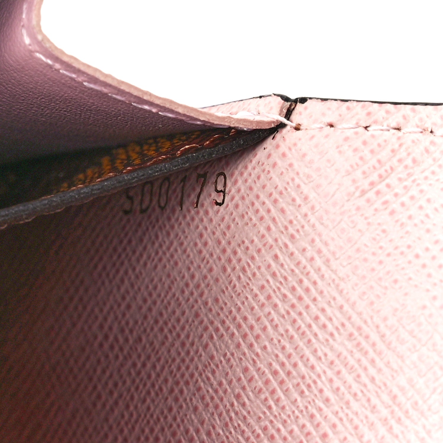 Louis Vuitton Damier Ebene Emilie Wallet Rose Ballerine 7 of 11