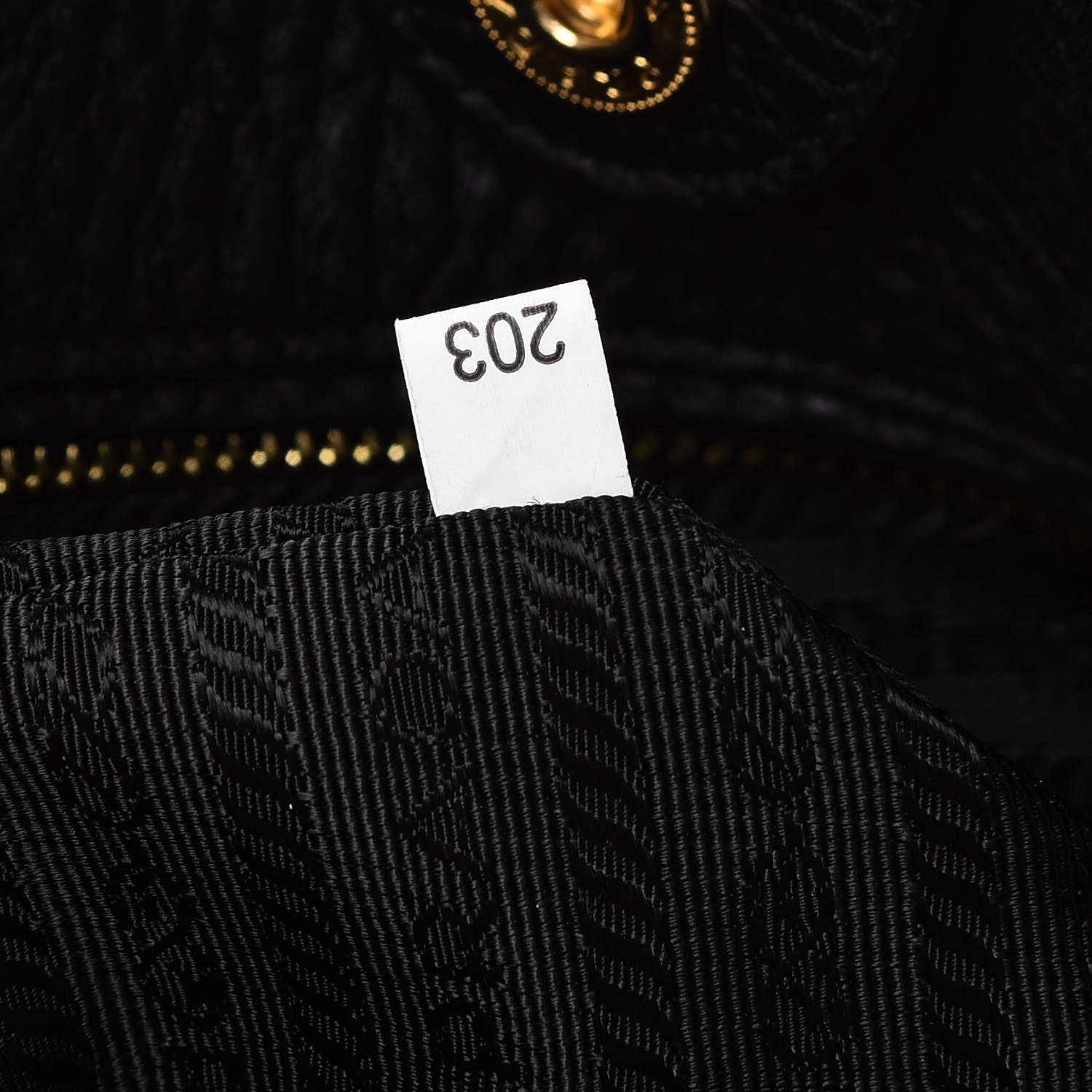 Prada Vitello Daino Side Zip Tote Black 8 of 8