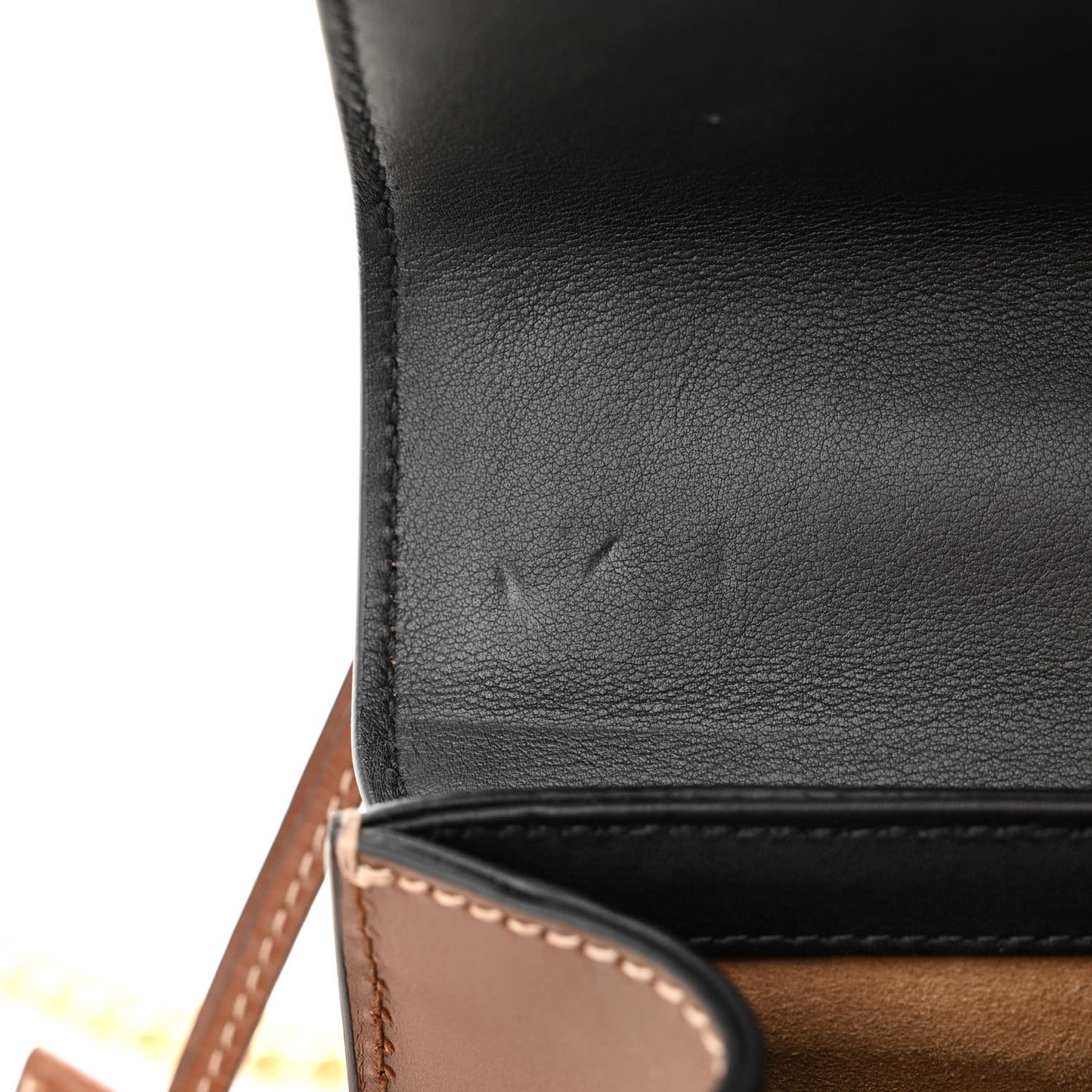 GG Supreme Monogram Calfskin Small Padlock Shoulder Bag Beige Black Cuir