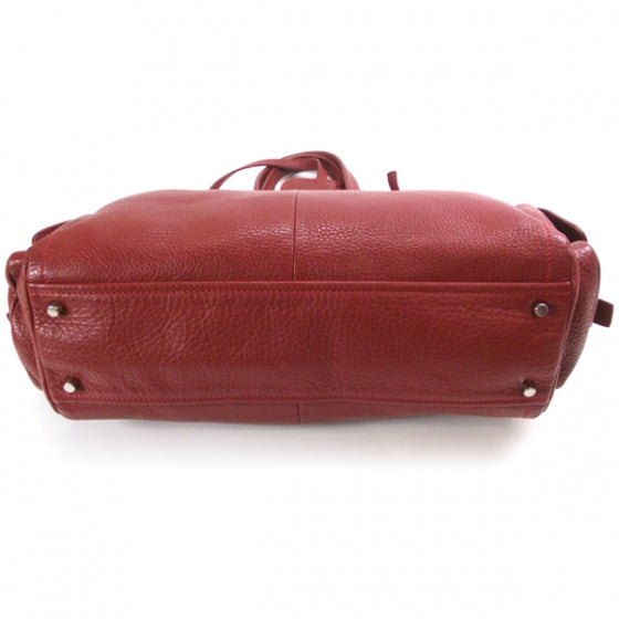 Prada Vitello Daino Shoulder Bag Rosso 4 of 12