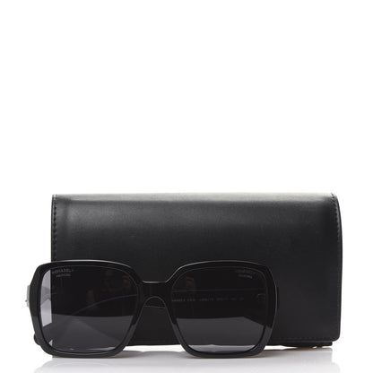 Chanel Acetate Polarized Square Sunglasses 5408 Black 8 of 8