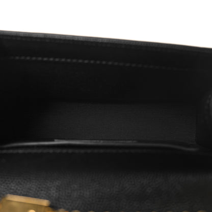 Saint Laurent Grain De Poudre Small Monogram Kate Satchel Black 5 of 9