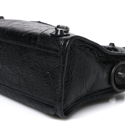 Balenciaga Agneau Arena Classic Hardware Le City Mini Black 9 of 9