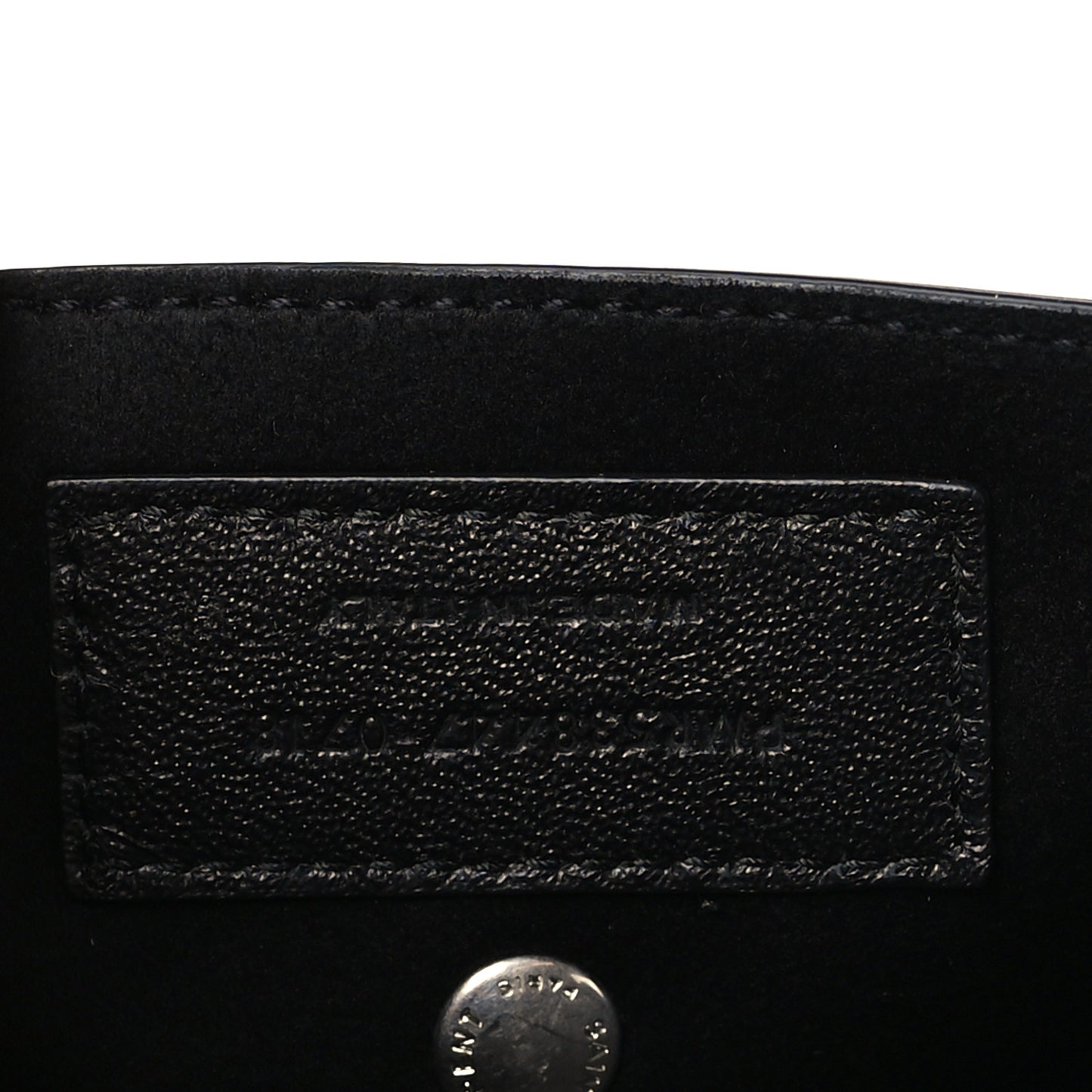 Lambskin Teddy Drawstring Bag Black