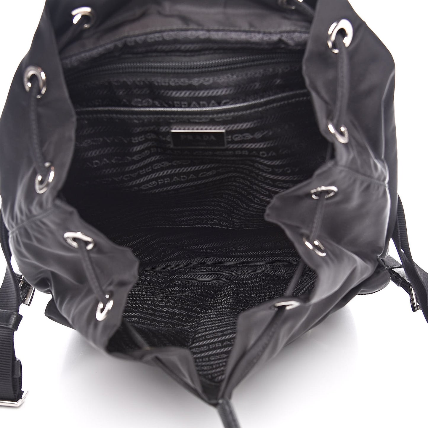 Nylon Vela Medium Backpack Black
