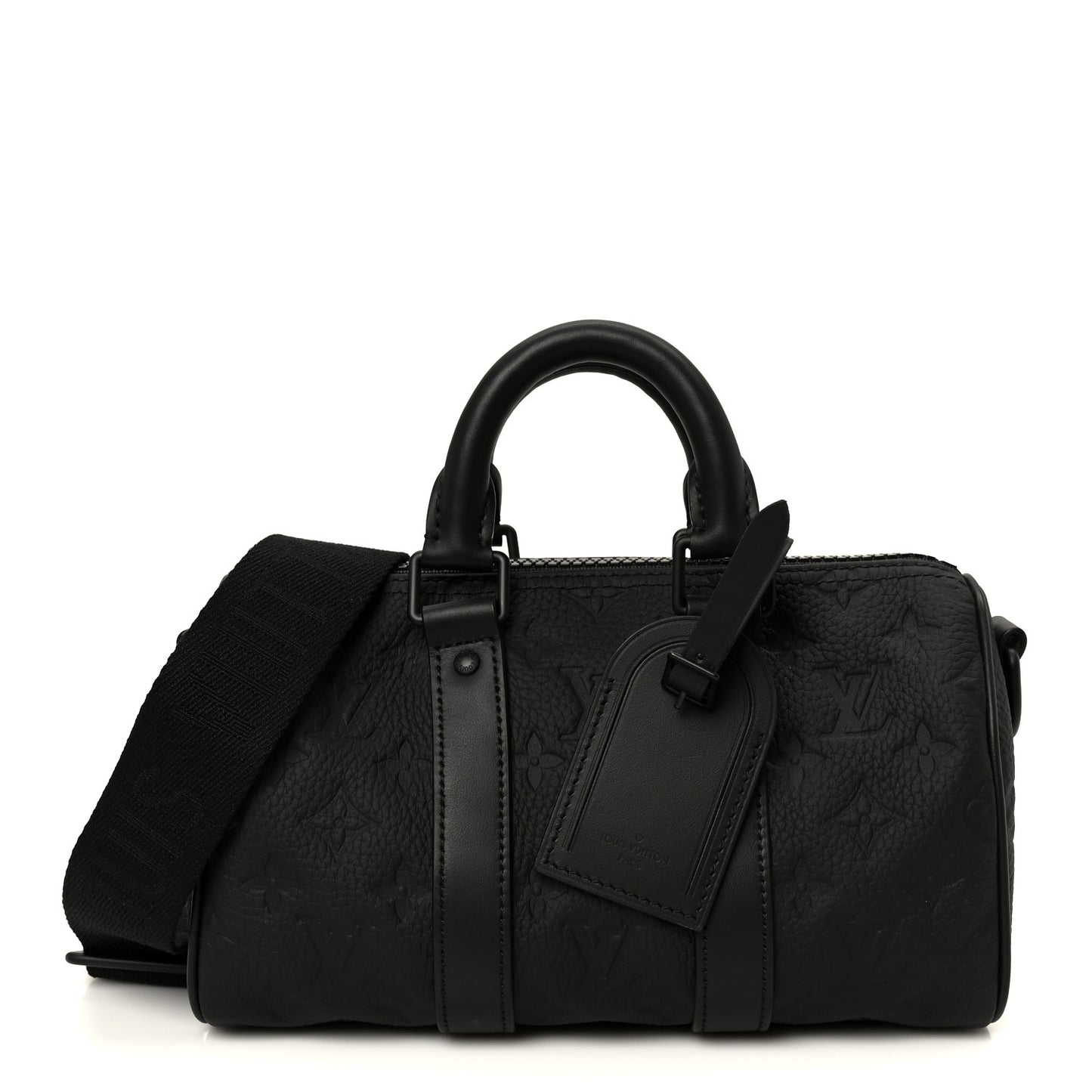 Monogram Taurillon Keepall Bandouliere 25 Black