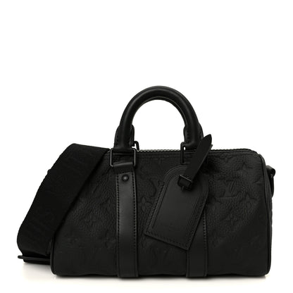Louis Vuitton Monogram Taurillon Keepall Bandouliere 25 Black 1 of 10