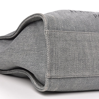 Chanel Canvas Large Deauville Tote Grey 8 of 10