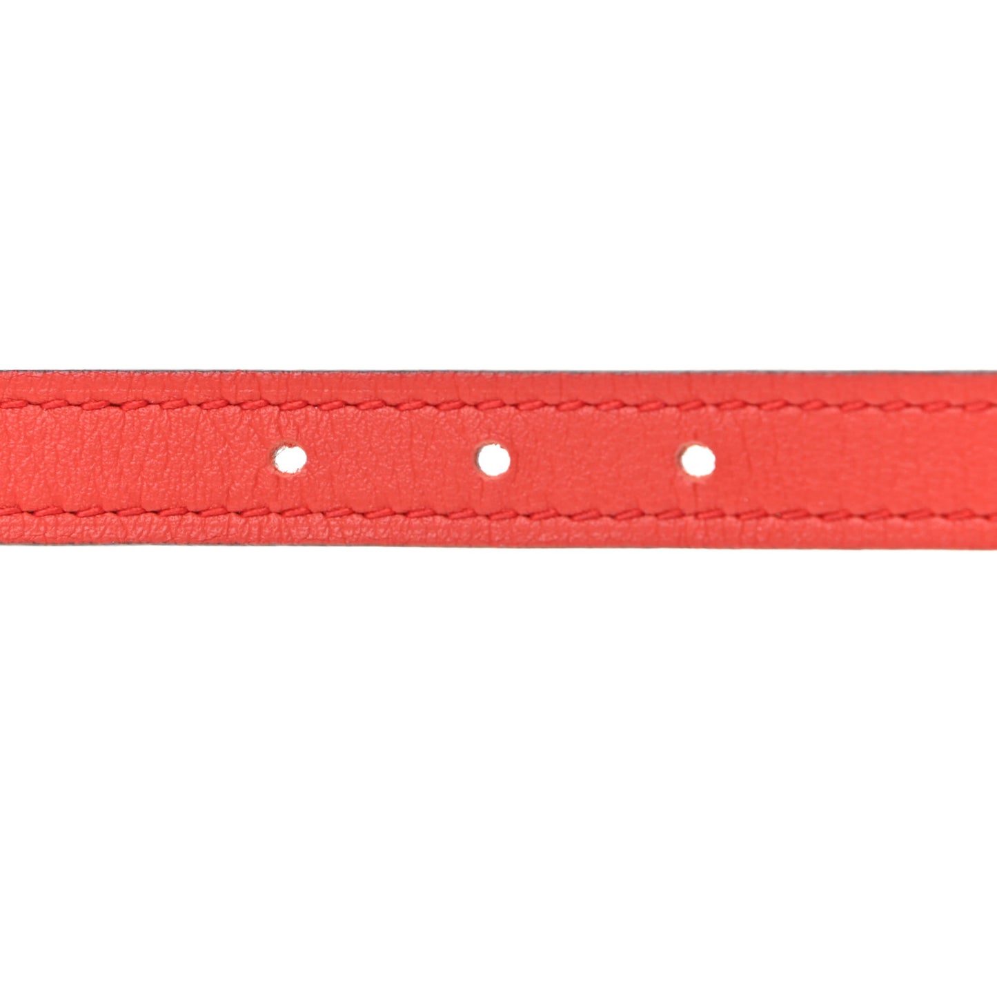 Swift Epsom 13mm Belt Strap 80 Capucine White