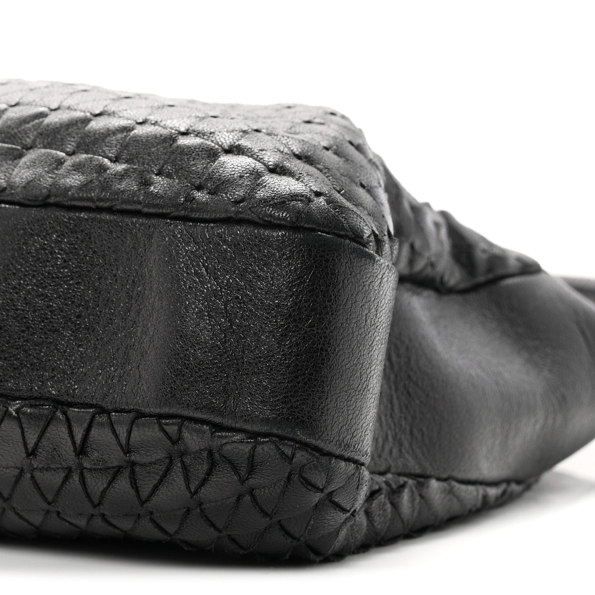 Bottega Veneta Nappa Intrecciato Shoulder Bag Black 10 of 10